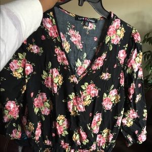 Flowy floral romper